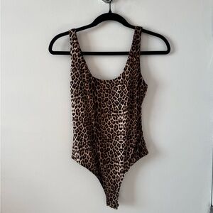 Windsor Brown and Black Leopard Print Bodysuit